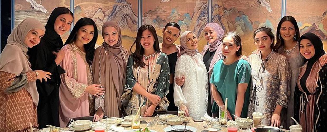 Nagita Slavina Tetap Slay Bukber Bareng Geng Cendol