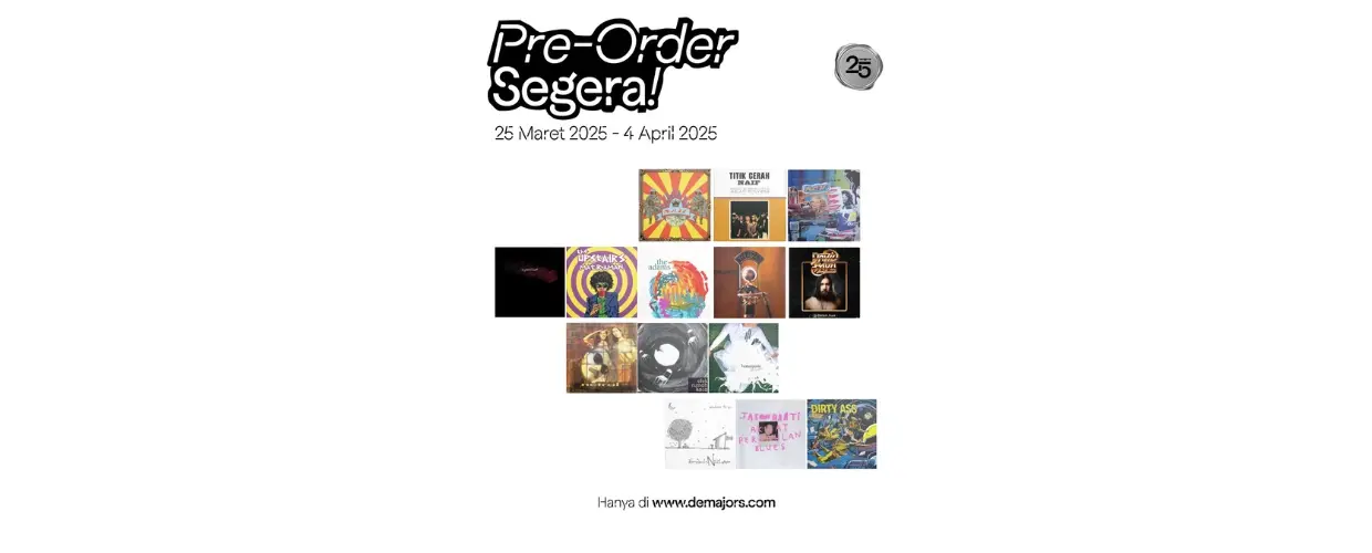 demajors Rayakan 25 Tahun dengan Pre-Order 14 Album Vinyl