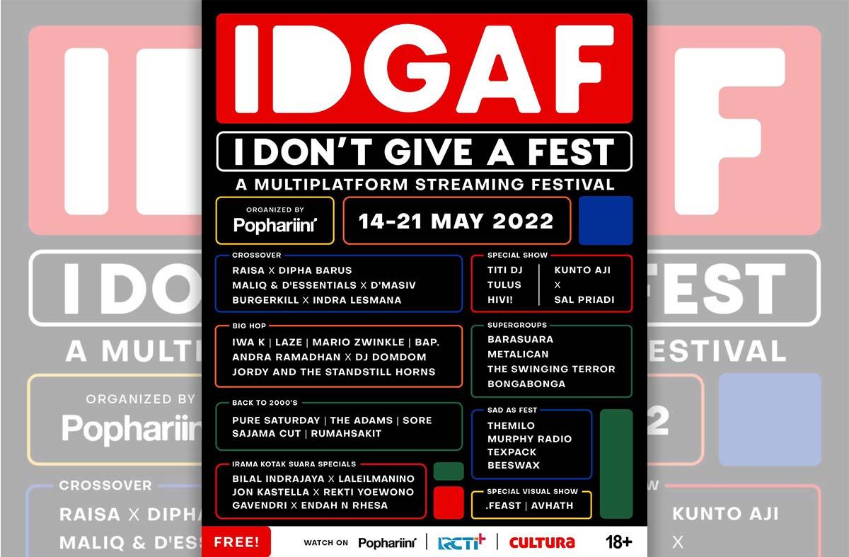 Dari Crossover Sampai Back to 2000’s, I Don’t Give A Fest Siap Manjakan Hasrat Musik Penonton