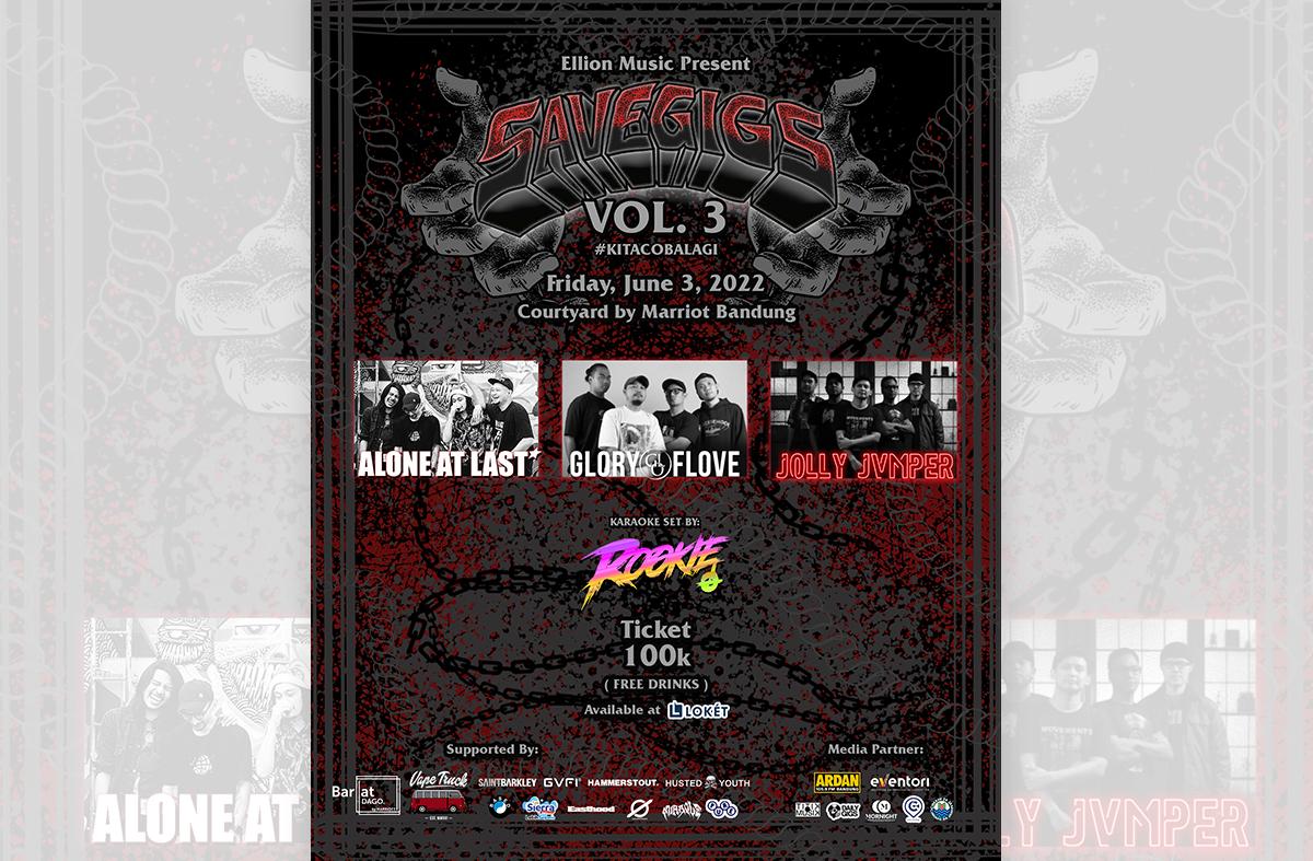  SAVEGIGS VOL.3 Siap Kembali Dengan Tagline #KITACOBALAGI