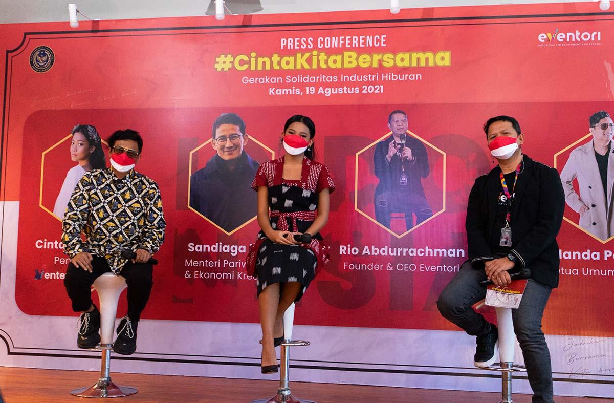 Gerakan #CintaKitaBersama Bantu Pekerja Industri Hiburan Tanah Air