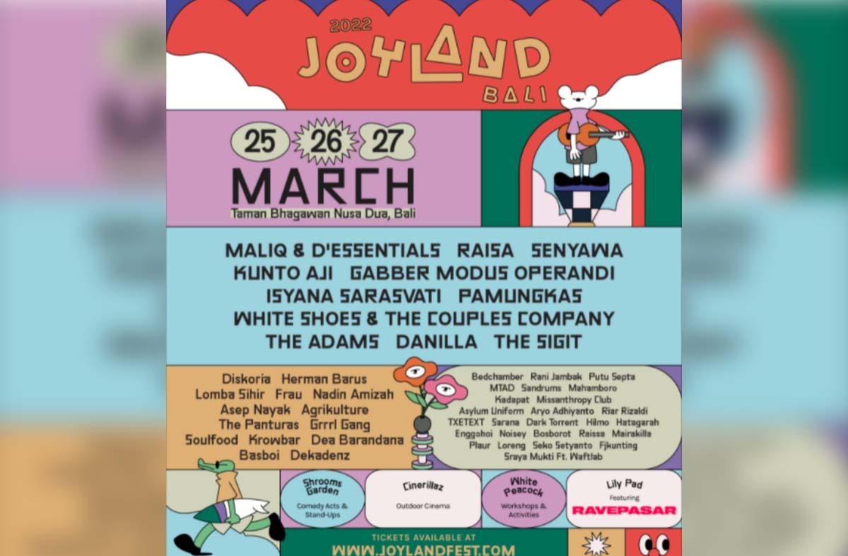 Joyland Festival 2022, Enjoy Bersama Para Penampil dari Penjuru Negeri di Bali