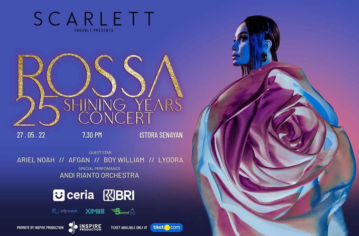Sukses Berkarir Selama 25 Tahun, Rossa Akan Menggelar Tur Konser Dengan Tajuk “Rossa 25th Shining Years Concert”